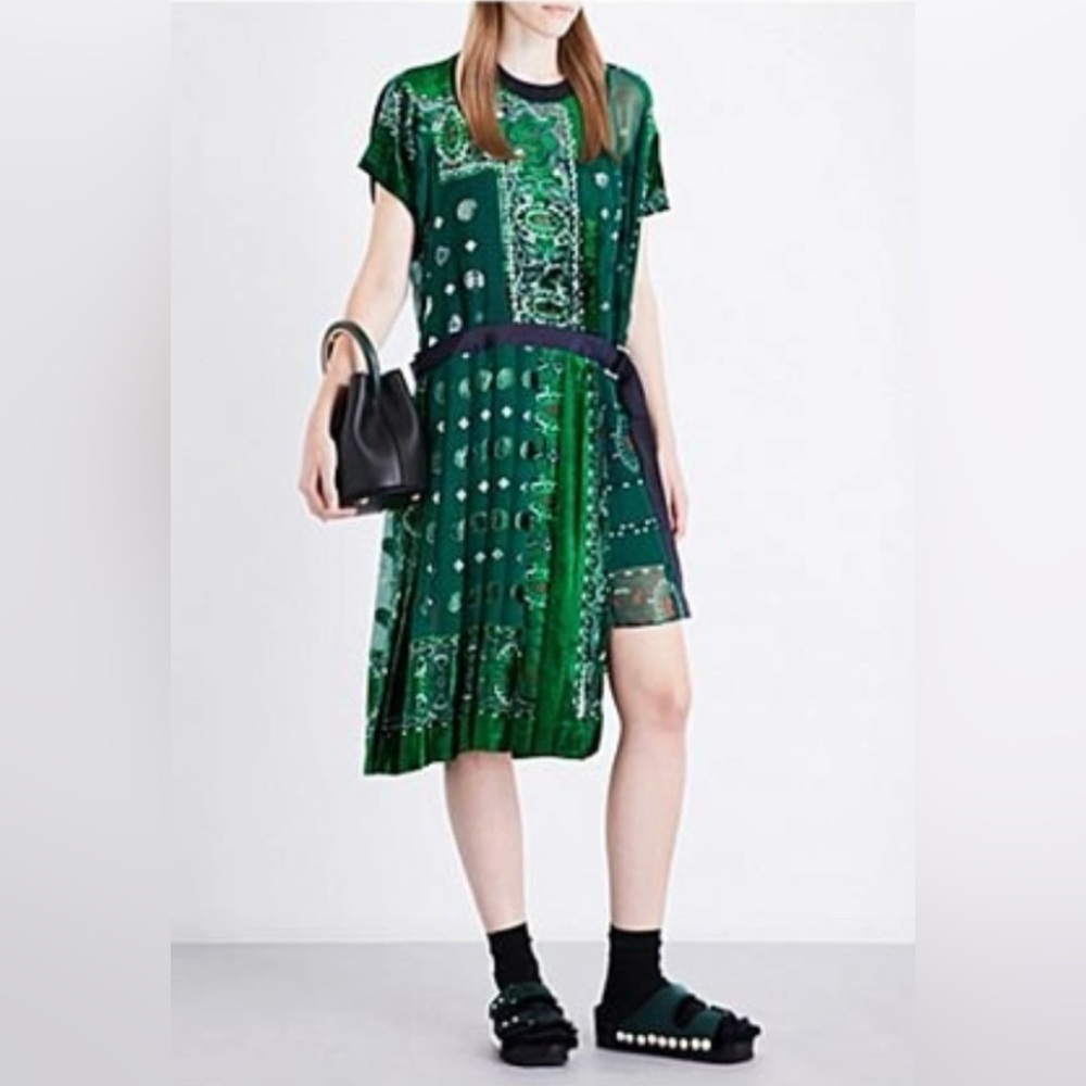 Sacai bandana Devore dress, M - Picture 3 of 16